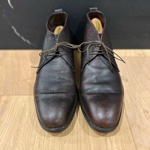 Salvatore Ferragamo Brown Leather Boots Classic Style SIZE 8 2E